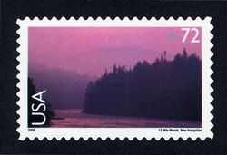 13 Mile Woods - New Hampshire United States Postage Stamp