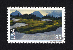 Glacier National Park - Montana United States Postage Stamp