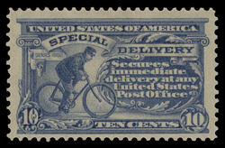 Cycling Messenger - Special Delivery - Single Line Watermark - Perf 12 United States Postage Stamp