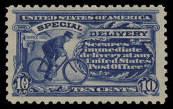 Cycling Messenger - Special Delivery - Single Line Watermark - Perf 10 United States Postage Stamp