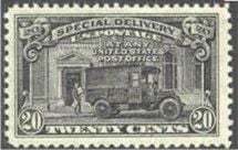 Post Office Truck - Special Delivery - Perf 11 -  X 10.5 United States Postage Stamp