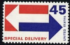Arrows - Special Delivery - 45c United States Postage Stamp