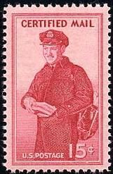 Certified Mail United States Postage Stamp