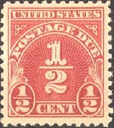 Postage Due - Third Release US Postage Stamp Series
