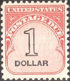Postage Due - 1 Dollar United States Postage Stamp | Postage Due - Fourth Release