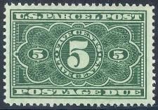 Parcel Post - Postage Due - Number 5 United States Postage Stamp | Postage Due - Fifth Release