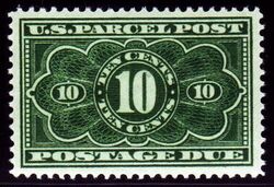 Parcel Post - Postage Due - Number 10 United States Postage Stamp | Postage Due - Fifth Release