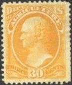 Alexander Hamilton - Yellow United States Postage Stamp | Agriculture Department