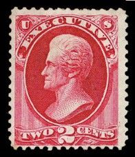 Andrew Jackson - Carmine United States Postage Stamp | Executive Department
