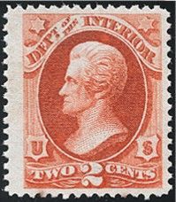 Andrew Jackson - Vermillion United States Postage Stamp | Department of the Interior