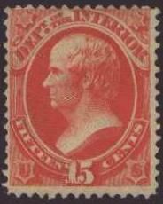 Daniel Webster - Vermillion United States Postage Stamp | Department of the Interior