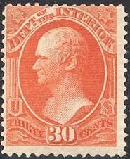 Alexander Hamilton - Vermillion United States Postage Stamp | Department of the Interior