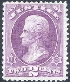 Andrew Jackson - Purple United States Postage Stamp | Justice Department