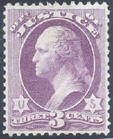 George Washington - Purple United States Postage Stamp | Justice Department
