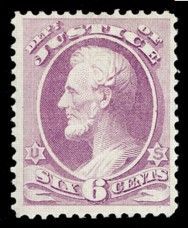 Abraham Lincoln - Purple United States Postage Stamp | Justice Department