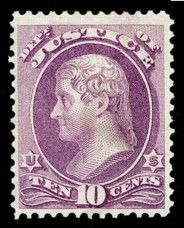 Thomas Jefferson - Purple United States Postage Stamp | Justice Department
