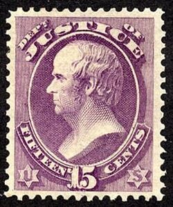 Daniel Webster - Purple United States Postage Stamp | Justice Department