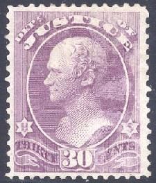Alexander Hamilton - Purple United States Postage Stamp | Justice Department