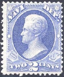Andrew Jackson - Blue United States Postage Stamp | Navy Department