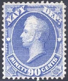 Oliver Perry - Blue United States Postage Stamp | Navy Department