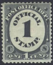 Official Stamp - Number 1 United States Postage Stamp | Post Office Department