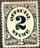 Official Stamp - Number 2 United States Postage Stamp | Post Office Department