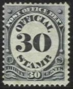 Official Stamp - Number 30 United States Postage Stamp | Post Office Department