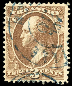 George Washington - Brown United States Postage Stamp | Treasury Department