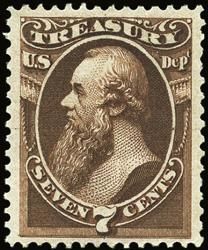 Edwin Stanton - Brown United States Postage Stamp | Treasury Department