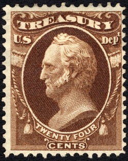 Winfield Scott - Brown United States Postage Stamp | Treasury Department