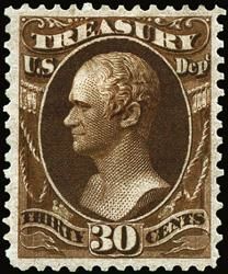 Alexander Hamilton - Brown United States Postage Stamp | Treasury Department