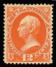 Henry Clay - Vermillion - Soft Paper United States Postage Stamp | Department of the Interior