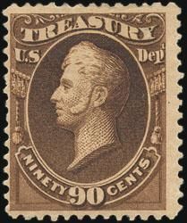 Oliver Perry - Brown - Soft Paper United States Postage Stamp | Treasury Department