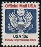 Great Seal - 13c - With C United States Postage Stamp | Official Mail