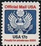 Great Seal - 17c - With C United States Postage Stamp | Official Mail