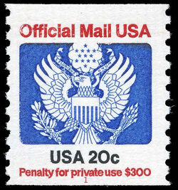 Great Seal - 20c - With C United States Postage Stamp | Official Mail
