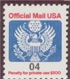Great Seal - 04 - No C United States Postage Stamp | Official Mail