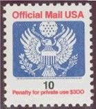 Great Seal - 10 - No C United States Postage Stamp | Official Mail
