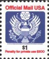 Great Seal - 1 Dollar United States Postage Stamp | Official Mail