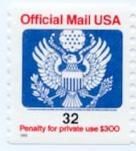 Great Seal - 32 - No C United States Postage Stamp | Official Mail