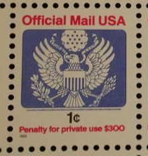 Great Seal - 1 - With ¢ United States Postage Stamp | Official Mail