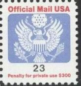 Great Seal - 23 - No C - Perf 11 - .2 United States Postage Stamp | Official Mail