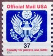Great Seal - 37 - No C United States Postage Stamp | Official Mail