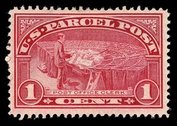 Post Office Clerk United States Postage Stamp | Parcel Post