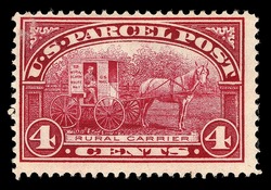 Rural Carrier United States Postage Stamp | Parcel Post