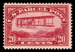 Aeroplane Carrying Mail United States Postage Stamp | Parcel Post