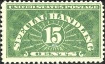 Number 15 United States Postage Stamp | Special Handling