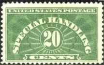 Number 20 United States Postage Stamp | Special Handling