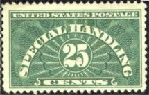 Number 25 United States Postage Stamp | Special Handling