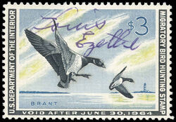 Pacific Brant - Void After June 30, 1964 United States Postage Stamp | Migratory Bird Hunting - Duck Stamp - Department of Agriculture